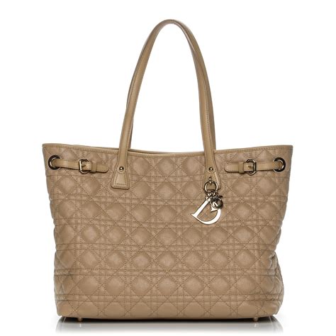 dior canvas tote|christian dior cannage tote.